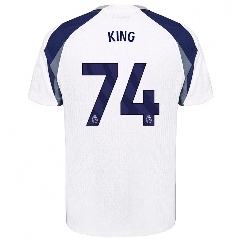 Danxen Niño Camiseta Maeson King #74 Blanco Marino 1ª Equipación 2025/26 La Camisa México