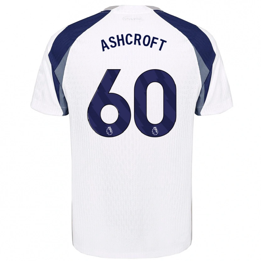 Danxen Niño Camiseta Tyrell Ashcroft #60 Blanco Marino 1ª Equipación 2025/26 La Camisa México