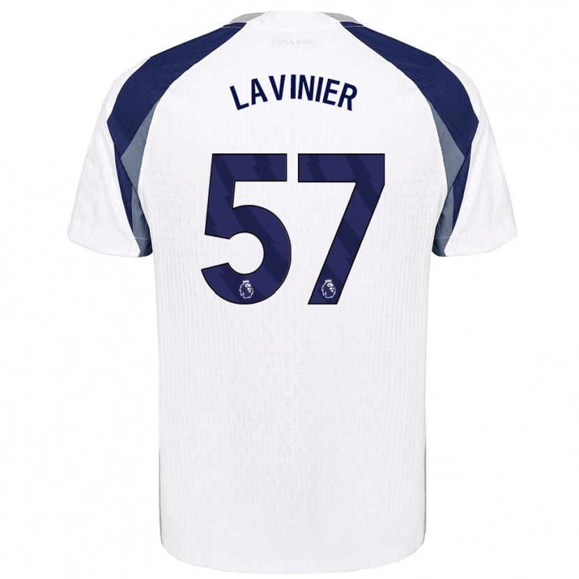 Danxen Niño Camiseta Marcel Lavinier #57 Blanco Marino 1ª Equipación 2025/26 La Camisa México