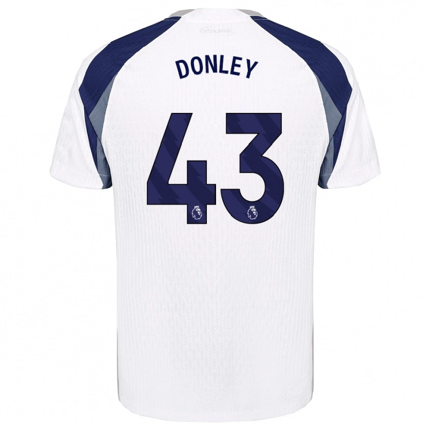 Danxen Niño Camiseta Jamie Donley #43 Blanco Marino 1ª Equipación 2025/26 La Camisa México