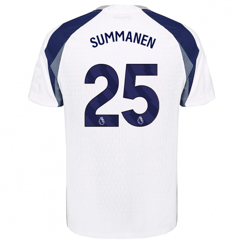 Danxen Niño Camiseta Eveliina Summanen #25 Blanco Marino 1ª Equipación 2025/26 La Camisa México