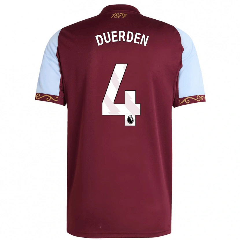 Danxen Niño Camiseta Archie Duerden #4 Borgoña Celeste 1ª Equipación 2025/26 La Camisa México