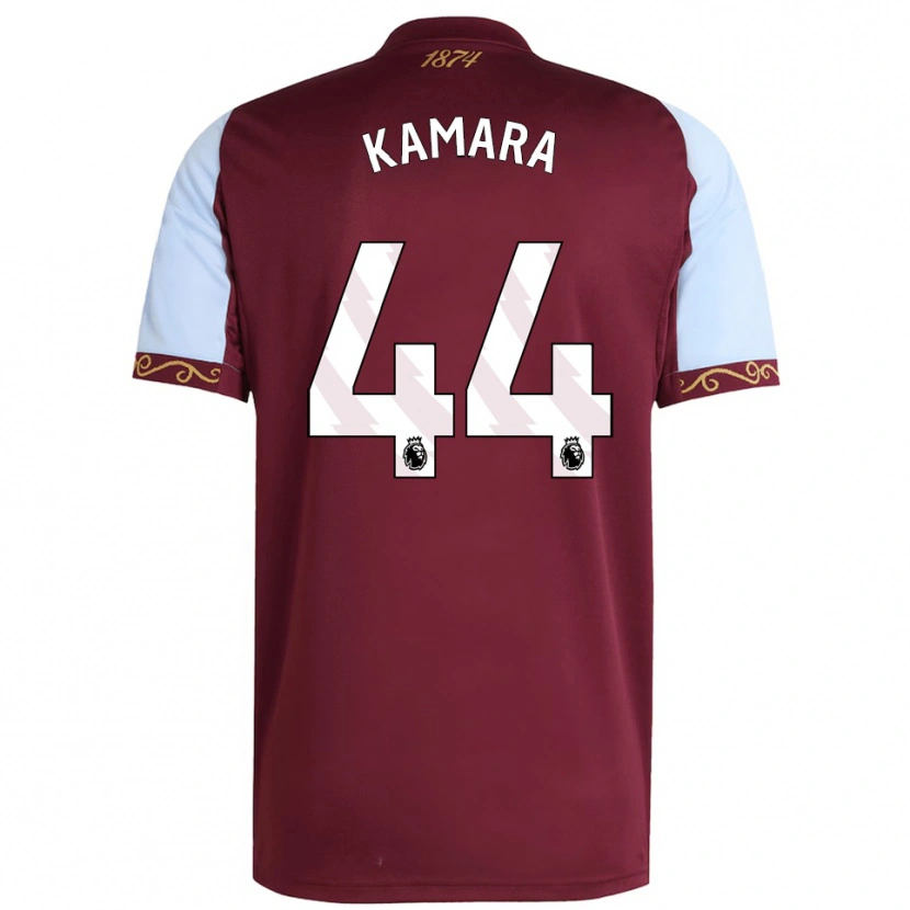 Danxen Niño Camiseta Boubacar Kamara #44 Borgoña Celeste 1ª Equipación 2025/26 La Camisa México