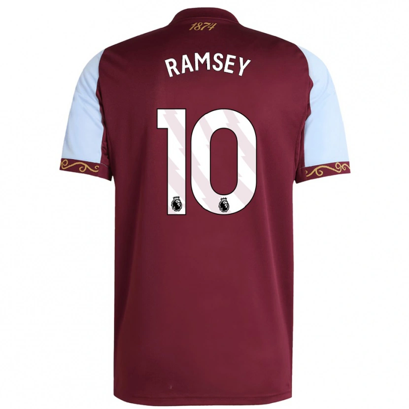 Danxen Niño Camiseta Cole Ramsey #10 Borgoña Celeste 1ª Equipación 2025/26 La Camisa México