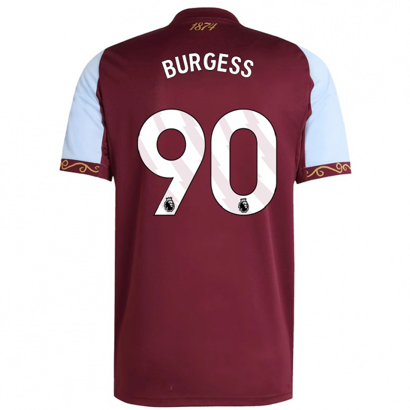 Danxen Niño Camiseta Woody Burgess #90 Borgoña Celeste 1ª Equipación 2025/26 La Camisa México