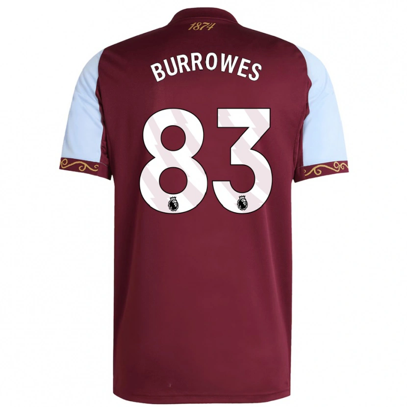 Danxen Niño Camiseta Bradley Burrowes #83 Borgoña Celeste 1ª Equipación 2025/26 La Camisa México