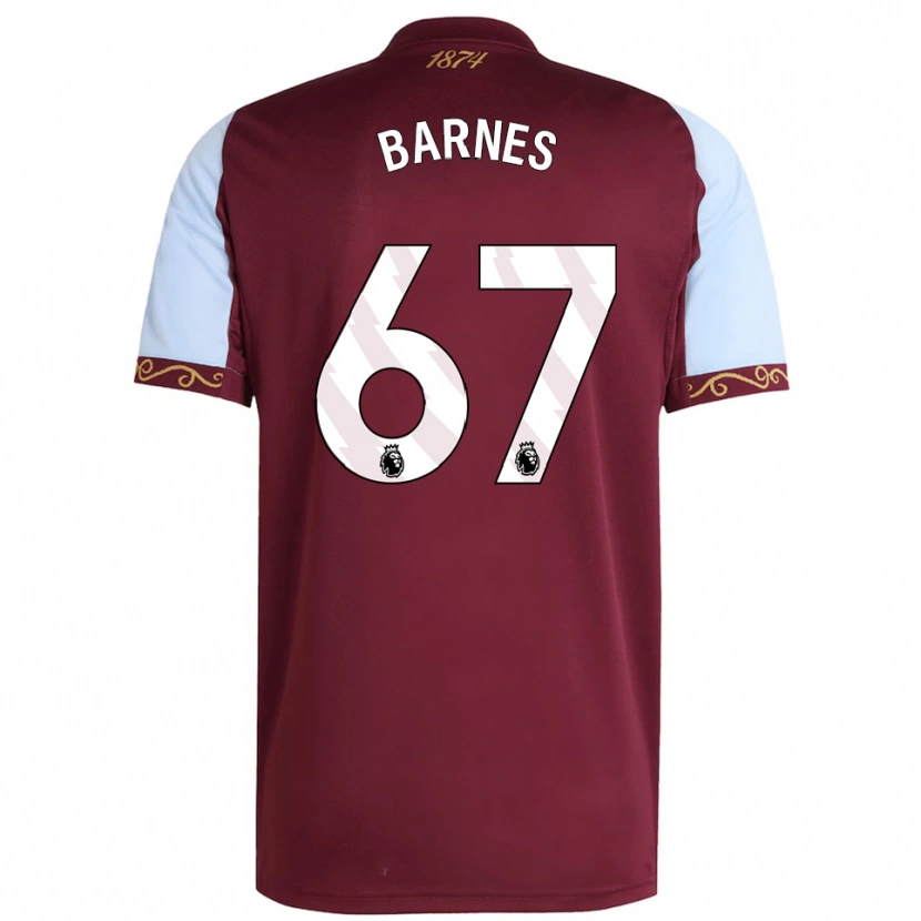 Danxen Niño Camiseta Mikell Barnes #67 Borgoña Celeste 1ª Equipación 2025/26 La Camisa México
