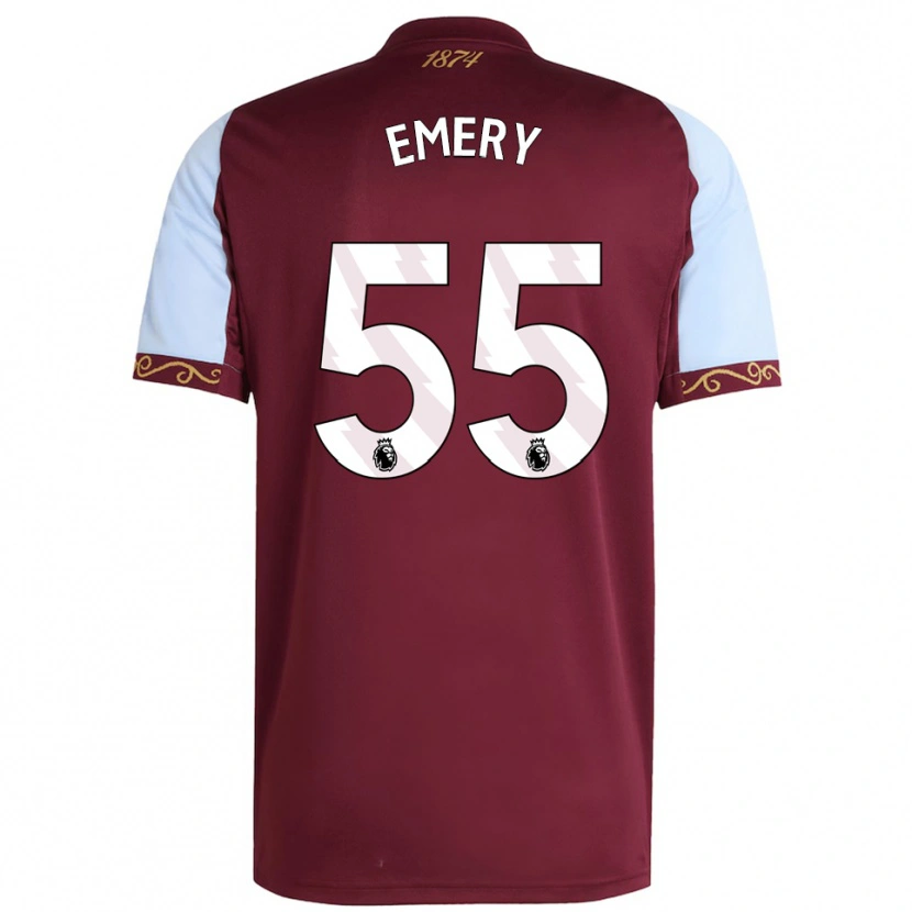 Danxen Niño Camiseta Lander Emery #55 Borgoña Celeste 1ª Equipación 2025/26 La Camisa México