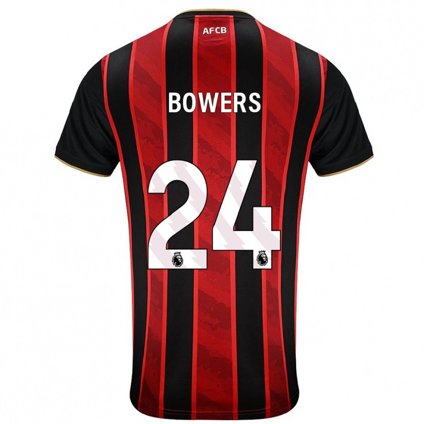 Danxen Niño Camiseta Kelci Bowers #24 Rojo Negro 1ª Equipación 2025/26 La Camisa México