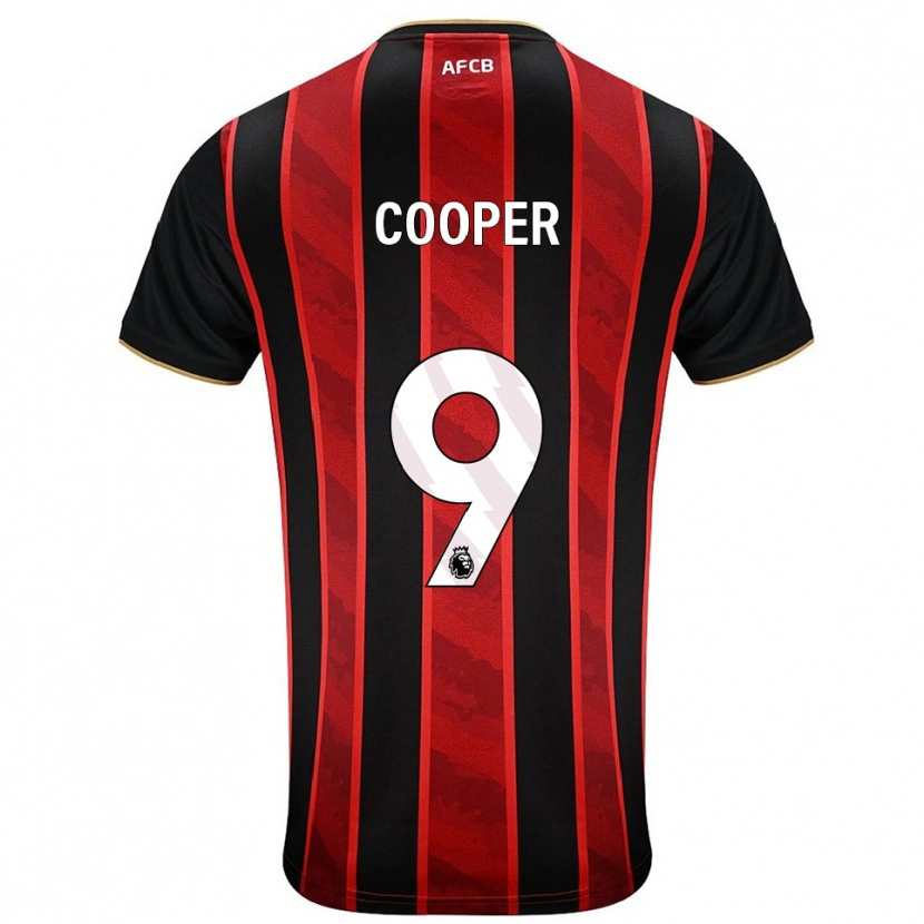 Danxen Niño Camiseta Lucy Cooper #9 Rojo Negro 1ª Equipación 2025/26 La Camisa México