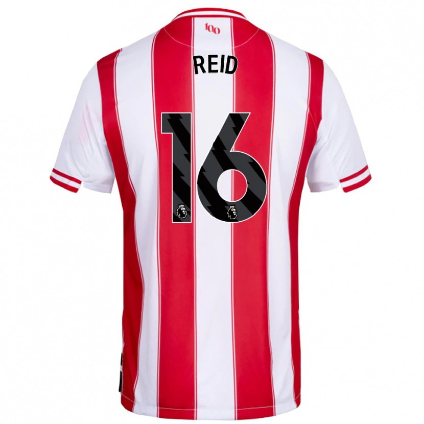 Danxen Niño Camiseta Jodie Reid #16 Rojo Blanco 1ª Equipación 2025/26 La Camisa México