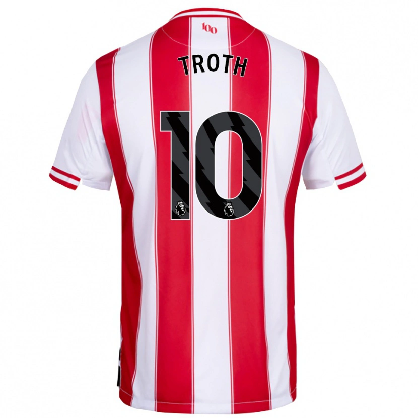 Danxen Niño Camiseta Sophie Troth #10 Rojo Blanco 1ª Equipación 2025/26 La Camisa México