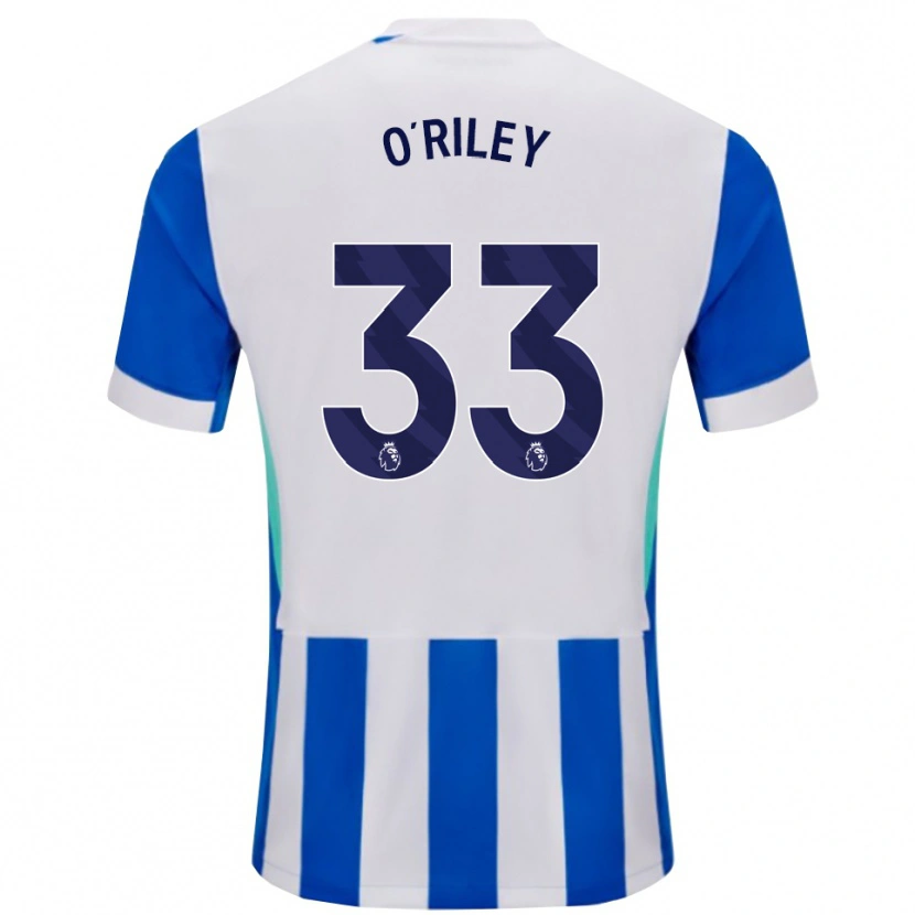 Danxen Niño Camiseta Matt O'riley #33 Azul Blanco 1ª Equipación 2025/26 La Camisa México
