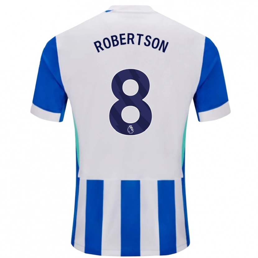 Danxen Niño Camiseta Josh Robertson #8 Azul Blanco 1ª Equipación 2025/26 La Camisa México
