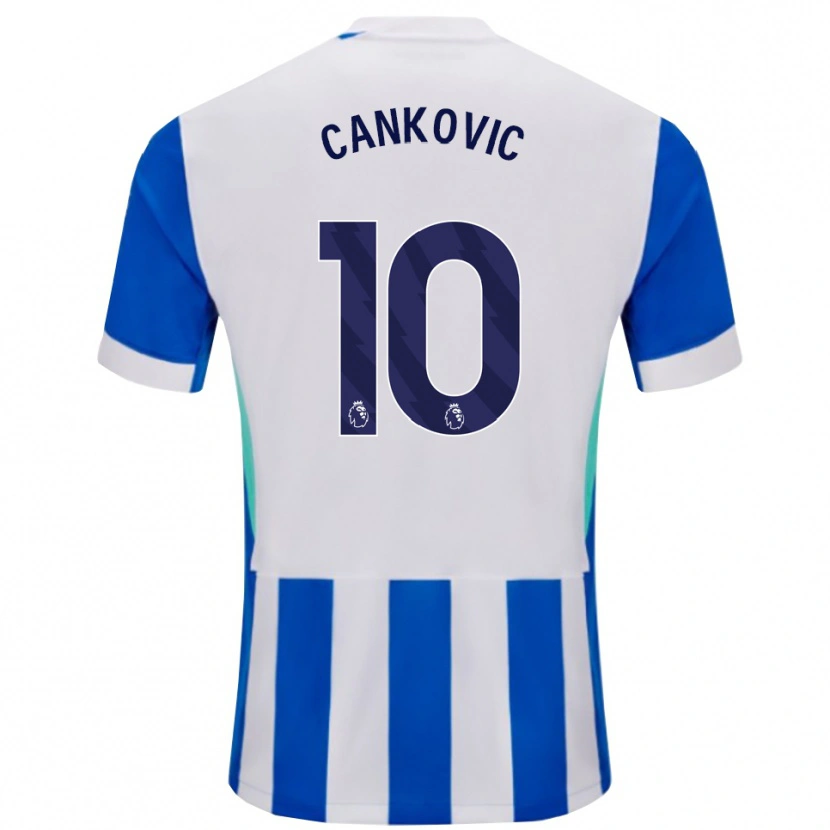 Danxen Niño Camiseta Jelena Čanković #10 Azul Blanco 1ª Equipación 2025/26 La Camisa México