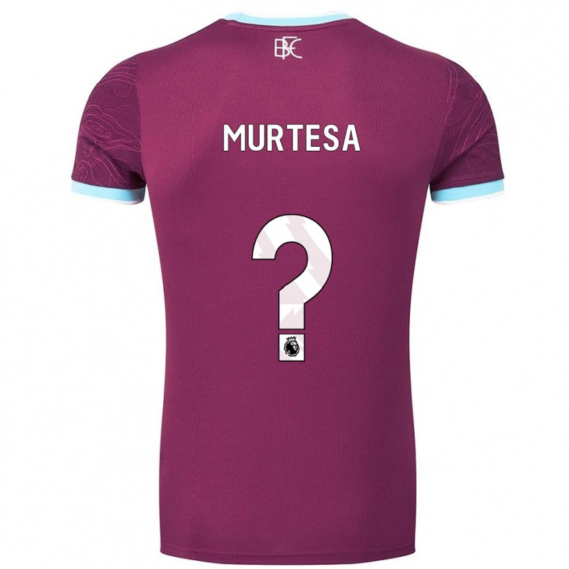 Danxen Niño Camiseta Anwar Murtesa #0 Borgoña Celeste 1ª Equipación 2025/26 La Camisa México