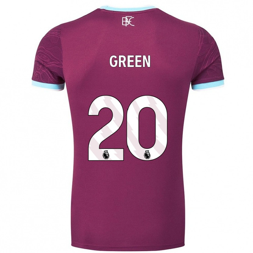 Danxen Niño Camiseta Etienne Green #20 Borgoña Celeste 1ª Equipación 2025/26 La Camisa México