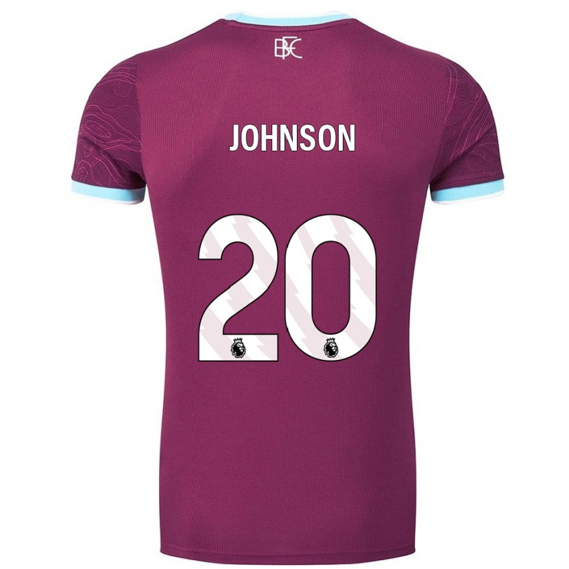 Danxen Niño Camiseta Zach Johnson #20 Borgoña Celeste 1ª Equipación 2025/26 La Camisa México