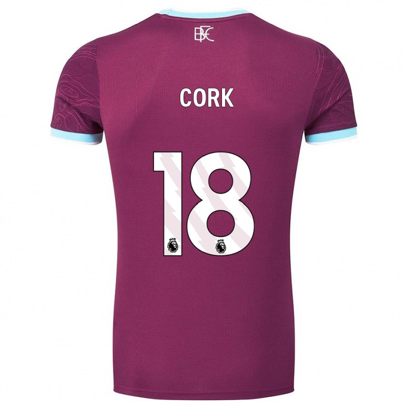 Danxen Niño Camiseta Jack Cork #18 Borgoña Celeste 1ª Equipación 2025/26 La Camisa México