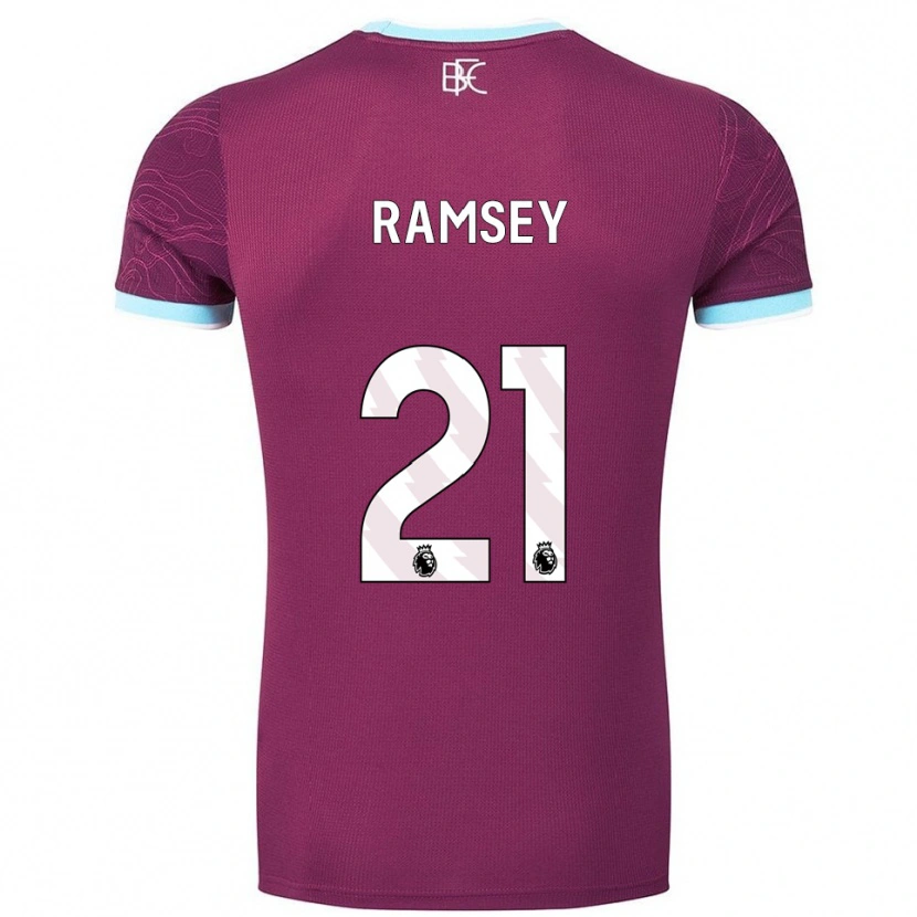 Danxen Niño Camiseta Aaron Ramsey #21 Borgoña Celeste 1ª Equipación 2025/26 La Camisa México