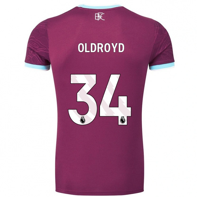 Danxen Niño Camiseta Amelia Oldroyd #34 Borgoña Celeste 1ª Equipación 2025/26 La Camisa México