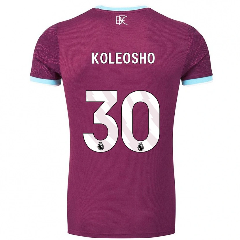 Danxen Niño Camiseta Luca Koleosho #30 Borgoña Celeste 1ª Equipación 2025/26 La Camisa México
