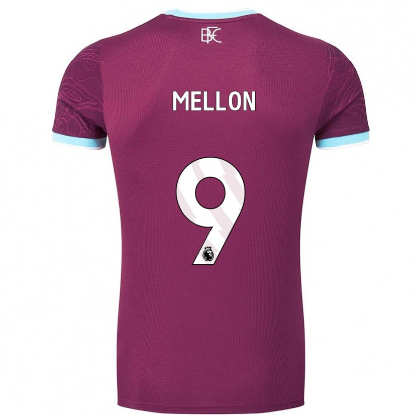 Danxen Niño Camiseta Michael Mellon #9 Borgoña Celeste 1ª Equipación 2025/26 La Camisa México