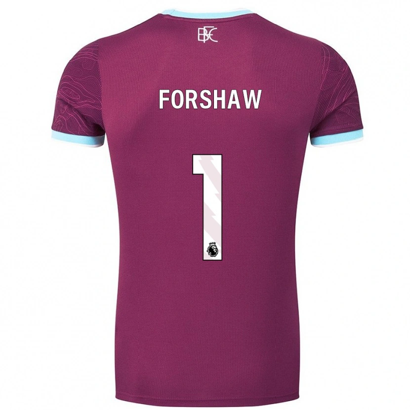 Danxen Niño Camiseta Lewis Forshaw #1 Borgoña Celeste 1ª Equipación 2025/26 La Camisa México