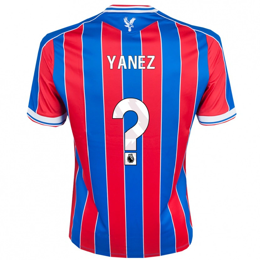 Danxen Niño Camiseta Shae Yanez #0 Azul Rojo Blanco 1ª Equipación 2025/26 La Camisa México