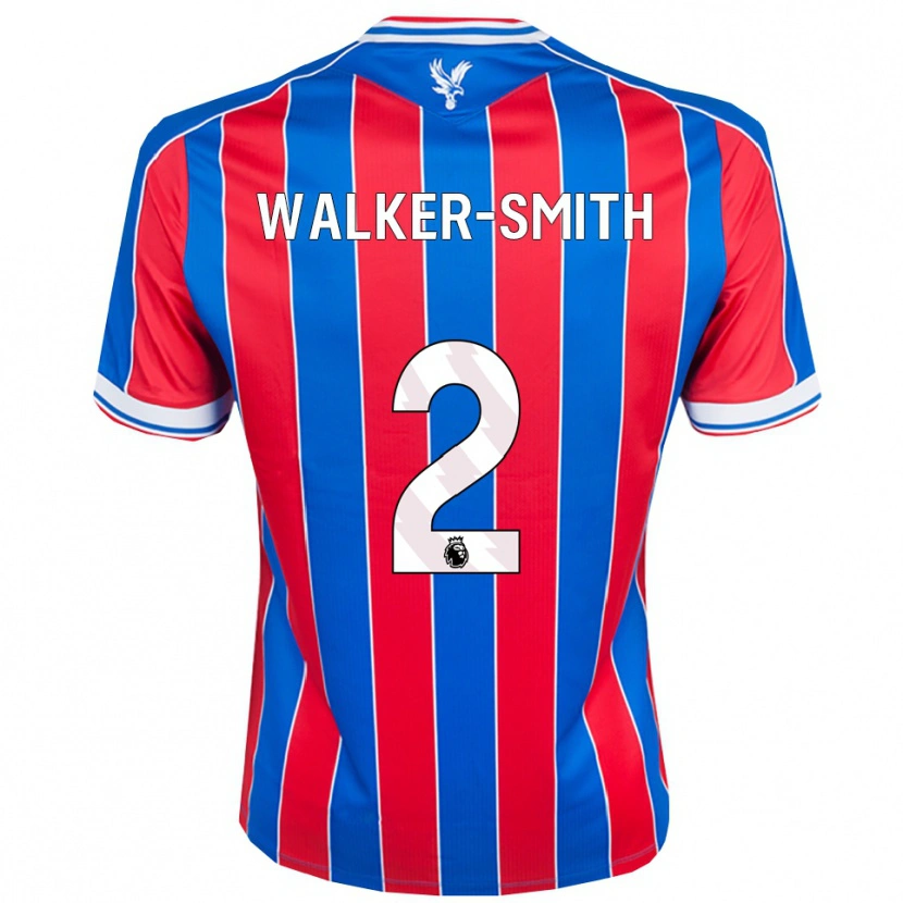 Danxen Niño Camiseta Charlie Walker-Smith #2 Azul Rojo Blanco 1ª Equipación 2025/26 La Camisa México