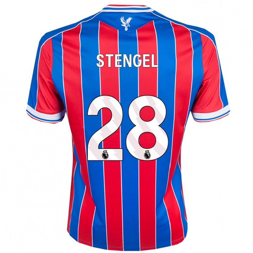 Danxen Niño Camiseta Katie Stengel #28 Azul Rojo Blanco 1ª Equipación 2025/26 La Camisa México