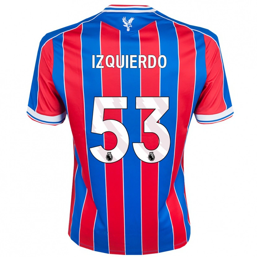Danxen Niño Camiseta Jackson Izquierdo #53 Azul Rojo Blanco 1ª Equipación 2025/26 La Camisa México