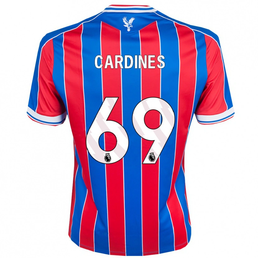 Danxen Niño Camiseta Rio Cardines #69 Azul Rojo Blanco 1ª Equipación 2025/26 La Camisa México