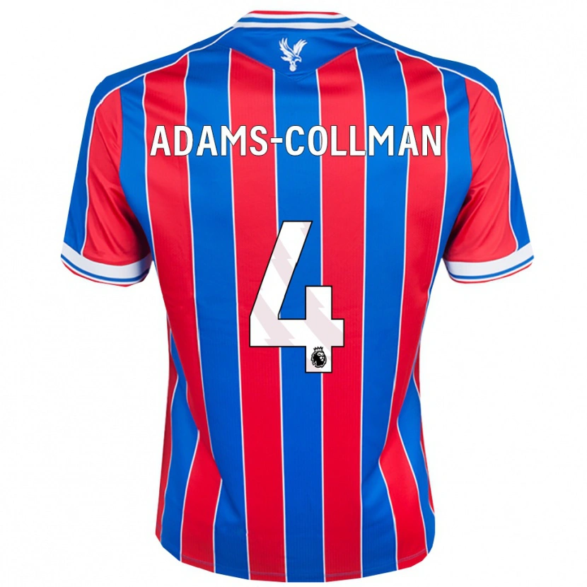 Danxen Niño Camiseta Kai-Reece Adams-Collman #4 Azul Rojo Blanco 1ª Equipación 2025/26 La Camisa México