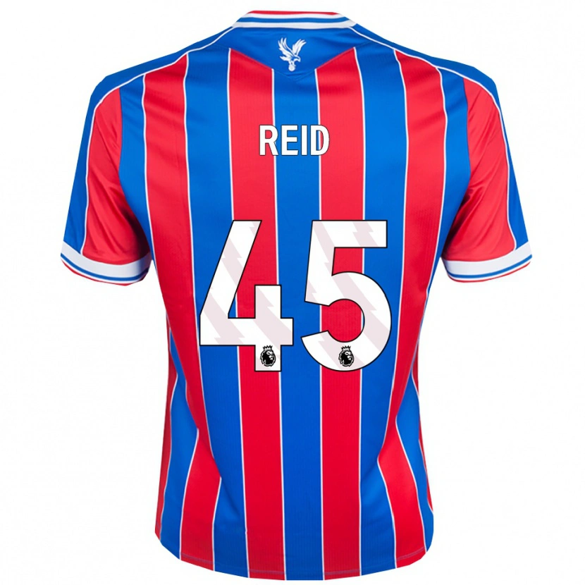 Danxen Niño Camiseta Dylan Reid #45 Azul Rojo Blanco 1ª Equipación 2025/26 La Camisa México