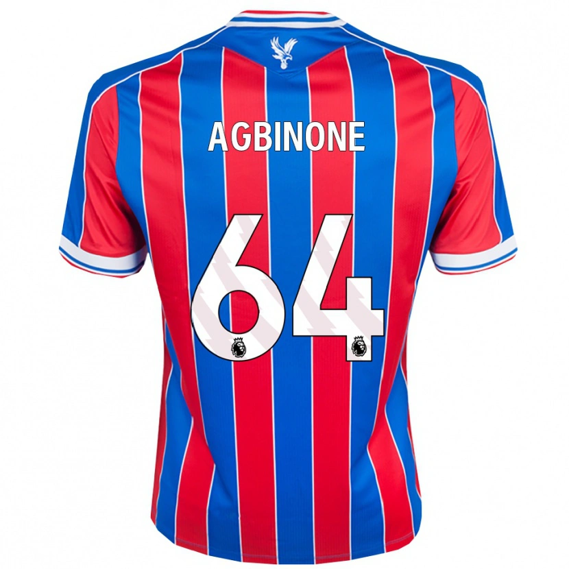 Danxen Niño Camiseta Asher Agbinone #64 Azul Rojo Blanco 1ª Equipación 2025/26 La Camisa México