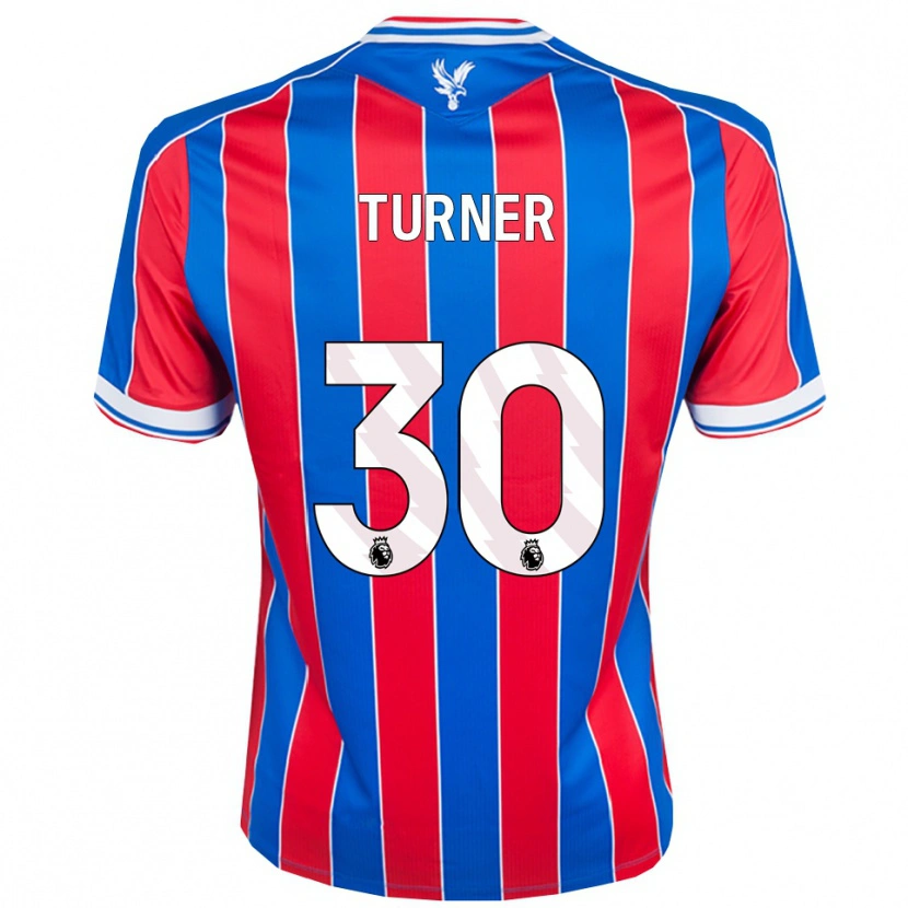Danxen Niño Camiseta Matt Turner #30 Azul Rojo Blanco 1ª Equipación 2025/26 La Camisa México