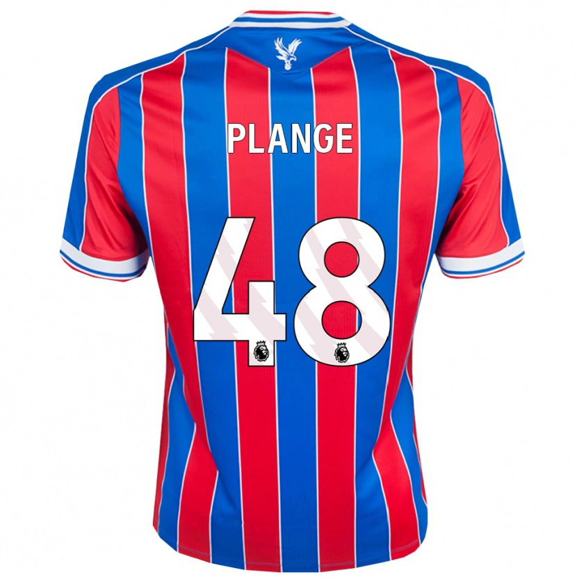 Danxen Niño Camiseta Luke Plange #48 Azul Rojo Blanco 1ª Equipación 2025/26 La Camisa México