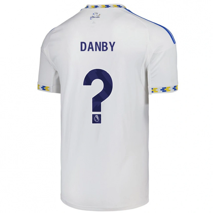 Danxen Niño Camiseta Sarah Danby #0 Blanco Azul 1ª Equipación 2025/26 La Camisa México