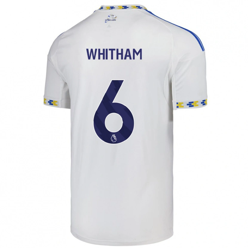 Danxen Niño Camiseta Danielle Whitham #6 Blanco Azul 1ª Equipación 2025/26 La Camisa México