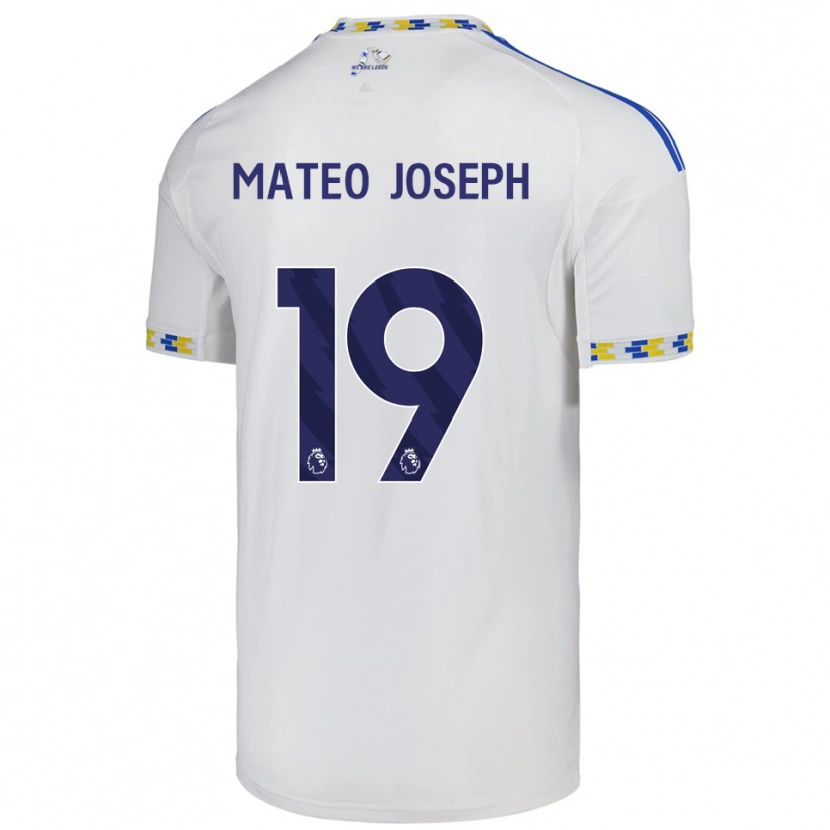 Danxen Niño Camiseta Mateo Joseph #19 Blanco Azul 1ª Equipación 2025/26 La Camisa México