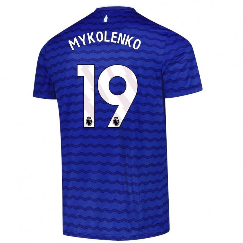 Danxen Niño Camiseta Vitaliy Mykolenko #19 Azul Marino 1ª Equipación 2025/26 La Camisa México