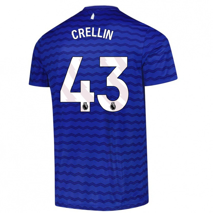 Danxen Niño Camiseta Billy Crellin #43 Azul Marino 1ª Equipación 2025/26 La Camisa México