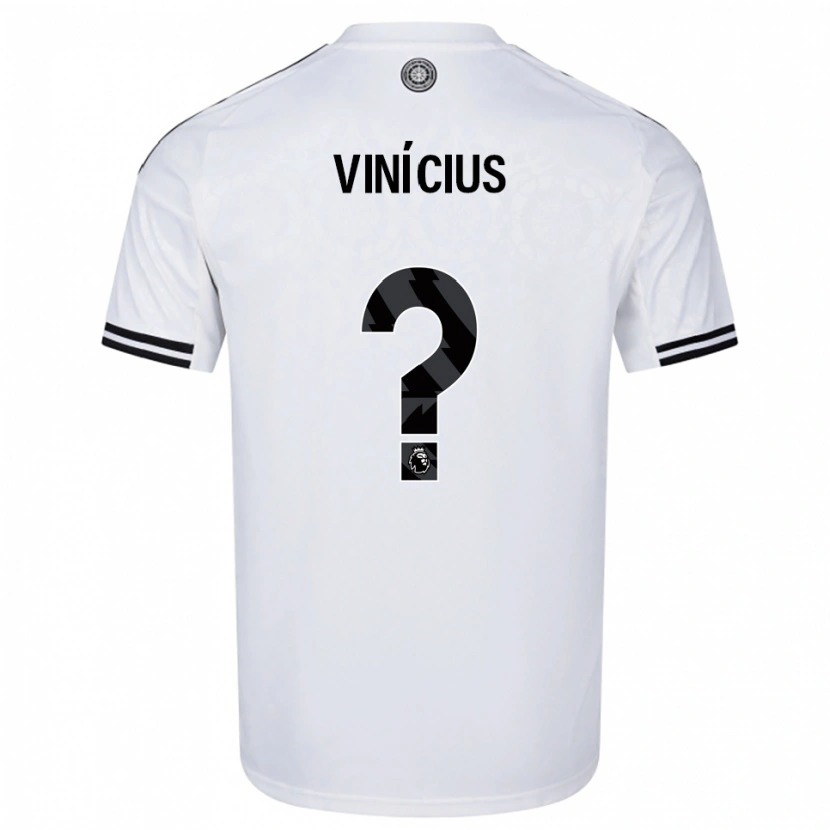 Danxen Niño Camiseta Carlos Vinícius #0 Blanco Negro 1ª Equipación 2025/26 La Camisa México