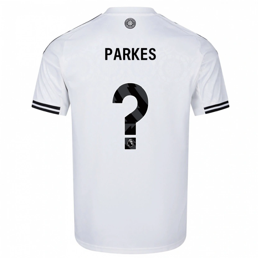 Danxen Niño Camiseta Stefan Parkes #0 Blanco Negro 1ª Equipación 2025/26 La Camisa México