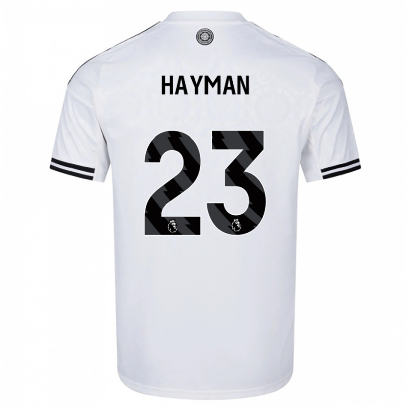 Danxen Niño Camiseta Alex Hayman #23 Blanco Negro 1ª Equipación 2025/26 La Camisa México