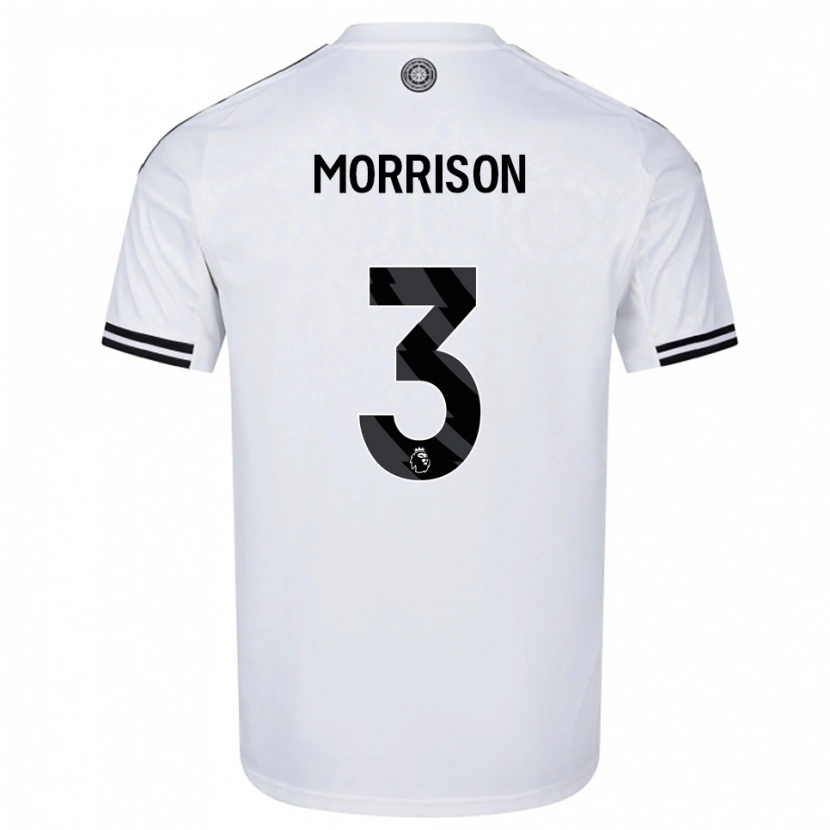 Danxen Niño Camiseta Kymarley Morrison #3 Blanco Negro 1ª Equipación 2025/26 La Camisa México