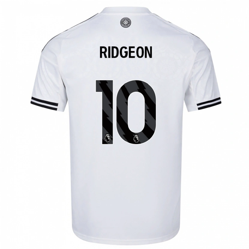 Danxen Niño Camiseta Seth Ridgeon #10 Blanco Negro 1ª Equipación 2025/26 La Camisa México