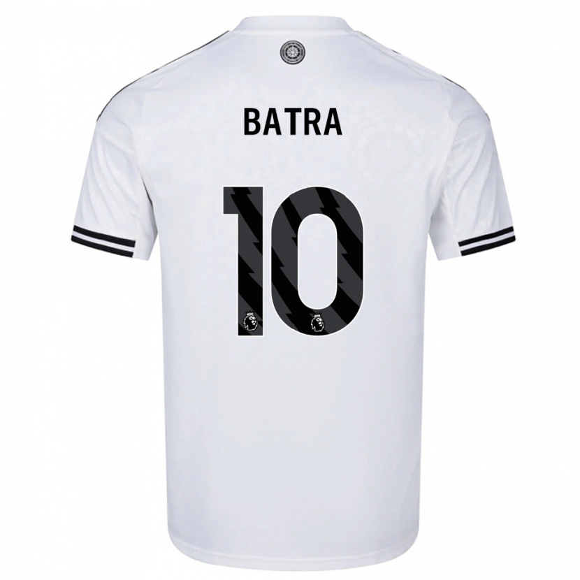 Danxen Niño Camiseta Anand Batra #10 Blanco Negro 1ª Equipación 2025/26 La Camisa México