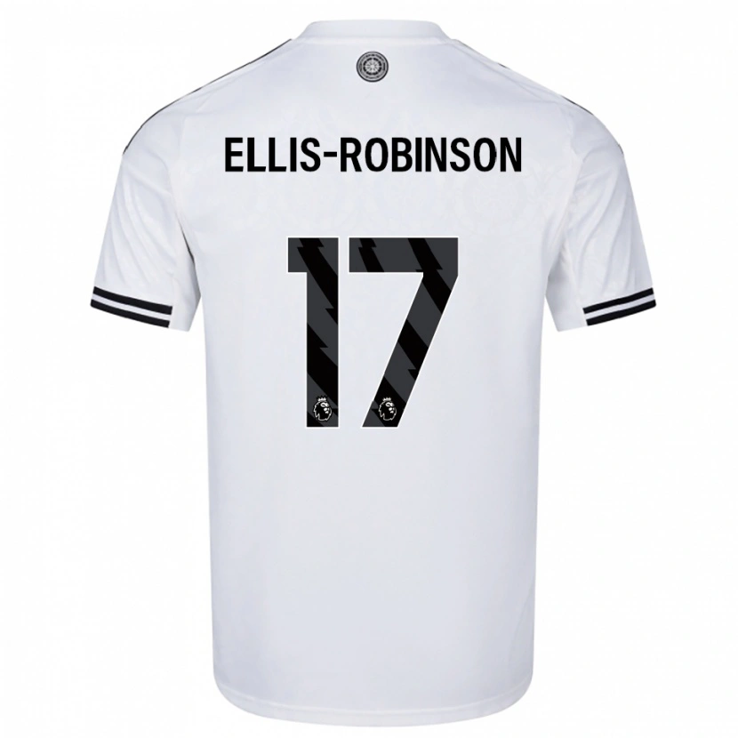 Danxen Niño Camiseta Eddie Ellis-Robinson #17 Blanco Negro 1ª Equipación 2025/26 La Camisa México